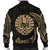 Tahiti Polynesian Custom Personalised Men's Bomber Jacket - Gold Tribal Wave - Polynesian Pride