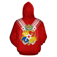 Tonga Polynesian All Over Zip up Hoodie - Polynesian Pride