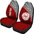 Tahiti Custom Personalised Car Seat Covers - Tahiti Flag Polynesian Red Curve - Polynesian Pride