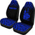 New Caledonia Custom Personalised Car Seat Covers - New Caledonia Coat Of Arms Polynesian Tattoo Fog Blue - Polynesian Pride