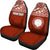 Northern Mariana Islands Custom Personalised Car Seat Covers - C N M I Seal Polynesian Red Horizontal - Polynesian Pride