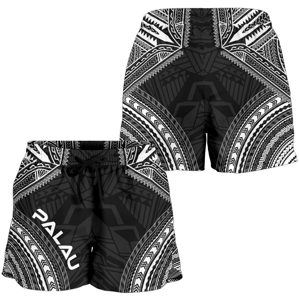 Palau Women's Shorts - Polynesian Chief Black Version - Polynesian Pride