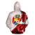 Tonga Polynesian Zip up Hoodie Waving Silky Flag - Polynesian Pride