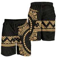 Chuuk Polynesian All Over Print Men's Short - Gold Version - Polynesian Pride