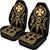 Wallis And Futuna Car Seat Covers - Wallis And Futuna Coat Of Arms Polynesian Tribal Gold - Polynesian Pride