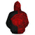 Polynesian Madame Pele Kanaka Hawaii Zip Hoodie The Half Red - Polynesian Pride