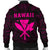 Hawaii Kakau Makau Fish Hook Kanaka Map Men's Bomber Jacket Polynesian - Pink - Polynesian Pride