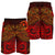 Chuuk Men's Shorts - Red Shark Polynesian Tattoo - Polynesian Pride