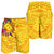 Polynesian Shorts Men's - Vanuatu Symbols With Hibiscus - Polynesian Pride