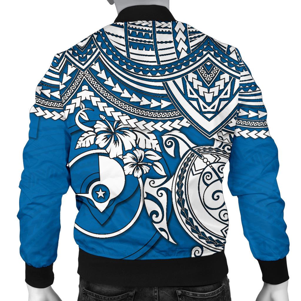 Yap Polynesian Bomber Jacket (Men) - Polynesian Turtle - Polynesian Pride