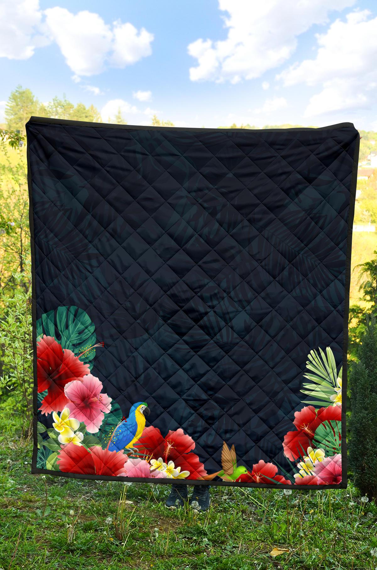 Colorful Jungle Premium Quilt - Polynesian Pride