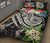 Polynesian American Samoa Quilt Bed Set - Summer Plumeria (Black) - Polynesian Pride