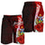 Solomon Islands Polynesian Custom Personalised Men's Shorts - Coat Of Arm With Hibiscus - Polynesian Pride