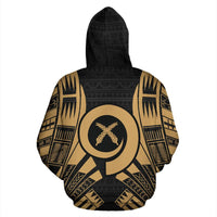 Vanuatu Polynesian Hoodie Gold Tattoo - Polynesian Pride