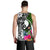 Yap Men tank Top - Turtle Plumeria Banana Leaf - Polynesian Pride