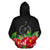 Vanuatu Polynesian Zip Hoodie Black Hibiscus - Polynesian Pride