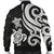 Tonga Polynesian Men Bomber Jacket - White Tentacle Turtle - Polynesian Pride