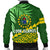 Cook Islands Rugby Men Bomber Jacket Coconut Leaves - The Kuki's - Polynesian Pride