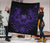 Hawaii Owl Hibiscus Plumeria Premium Quilt - Purple - Polynesian Pride
