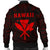 Hawaii Kakau Makau Fish Hook Kanaka Map Men's Bomber Jacket Polynesian - Red - Polynesian Pride