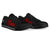 American Samoa Polynesian Low Top Shoes - Polynesian Turtle (Full Red) - Polynesian Pride