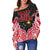 Papua New Guinea Premium Off Shoulder Sweater A7 - Polynesian Pride