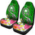 Pohnpei Car Seat Covers - Turtle Plumeria (Green) - Polynesian Pride