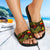 Nauru Slide Sandals - Turtle Hibiscus Pattern Reggae - Polynesian Pride