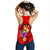 Tonga Polynesian Women's Racerback Tank - Floral With Seal Red - Polynesian Pride