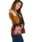 Tonga Personalised Shoulder Handbag - Tonga Coat Of Arms With Polynesian Patterns - Polynesian Pride