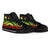 Papua New Guinea High Top Canvas Shoes - Reggae Tentacle Turtle - Polynesian Pride