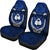 Guam Micronesian Niyok Car Seat Covers - Guam Coat Of Arms Coconut Tree (Blue) - A02 Universal Fit Blue - Polynesian Pride