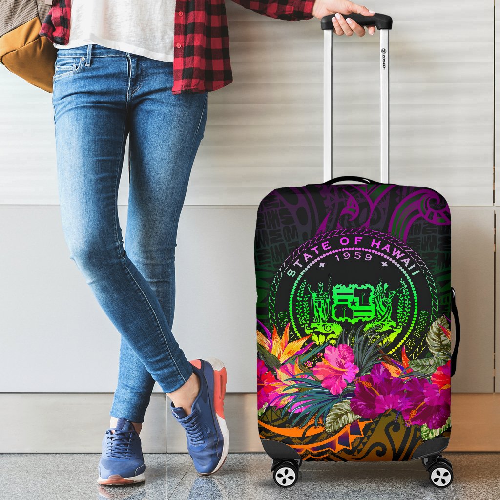 Polynesian Hawaii Luggage Covers - Summer Hibiscus Reggae - Polynesian Pride