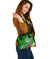 FSM Custom Personalised Shoulder Handbag - Turtle Plumeria (Green) - Polynesian Pride