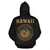 Polynesian Kakau Seal of Hawaii Zip Hoodie Gold - Polynesian Pride