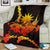Nauru Polynesian Premium Blanket - Swordfish With Hibiscus - Polynesian Pride