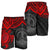 Vanuatu Polynesian Shorts (Men) - Red Turtle - Polynesian Pride