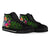 Tahiti High Top Shoes - Turtle Plumeria Banana Leaf - Polynesian Pride