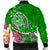 Tahiti Men's Bomber Jacket - Turtle Plumeria (Green) - Polynesian Pride