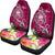 Guam Custom Personalised Car Seat Covers - Turtle Plumeria (Pink) - Polynesian Pride