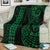 Hawaii Kakau Green Polynesian Premium Blanket - Polynesian Pride