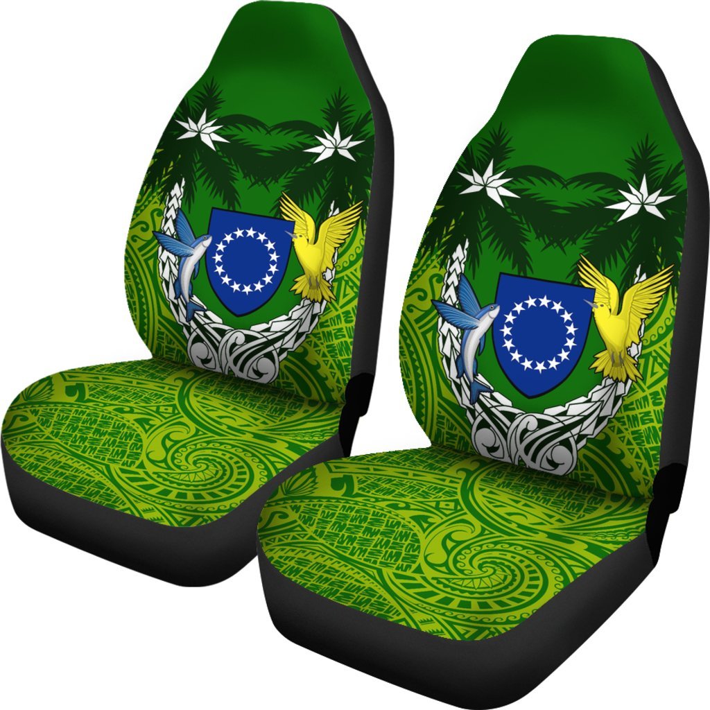 Cook Islands Polynesian Nu Car Seat Covers Universal Fit Black - Polynesian Pride