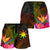 The Philippines Polynesian Women's Shorts - Hibiscus and Banana Leaves - Polynesian Pride