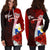 Philippines Polynesian Custom Personalised Hoodie Dress - Coat Of Arm With Hibiscus - Polynesian Pride