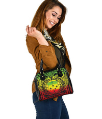 Samoa Shoulder Handbag - Samoa Coat Of Arm (Reggae) - Polynesian Pride