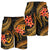 Guam Polynesian Men Shorts - Gold Plumeria - Polynesian Pride