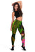 Cook Islands Polynesian Women's Leggings - Hibiscus and Banana Leaves - Polynesian Pride