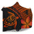 hawaiiHooded Blanket - Hawaii Turtle Plumeria Orange - Polynesian Pride