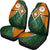 Marshall Islands Car Seat Covers - Kwajalein Atoll Marshall Islands Flag with Polynesian Patterns - Polynesian Pride