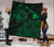 Hawaii Sea Turtle Is Swimming Toward Premium Quilt Green - Polynesian Pride